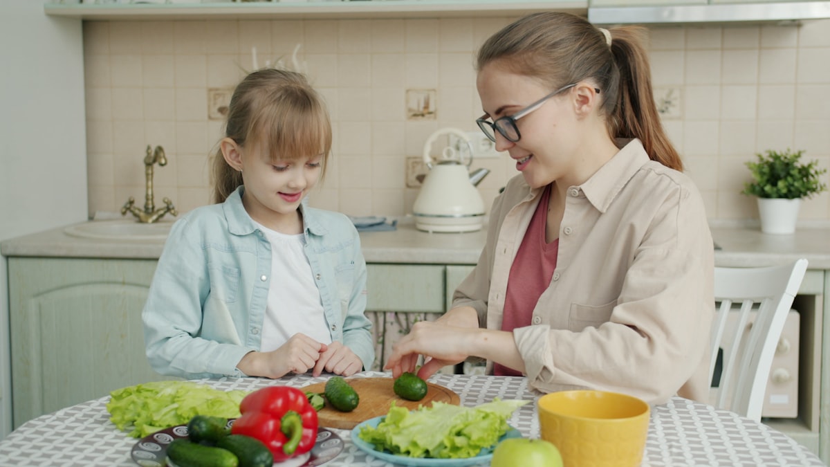 Colorful vegetables and fresh ingredients